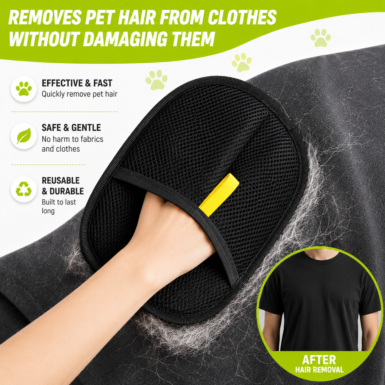 The Magic Brush - Pet hair Removal Glove