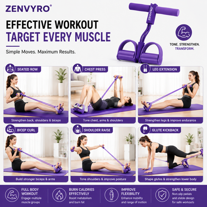 Multifunction Pedal Resistance Band Trainer