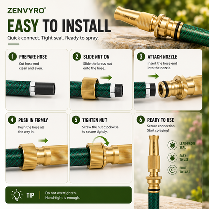 Brass Water Spray Nozzle