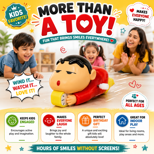 Shinchan Toy for Kids | Crawling Shinchan Action Figure Movable Toy for Babies |