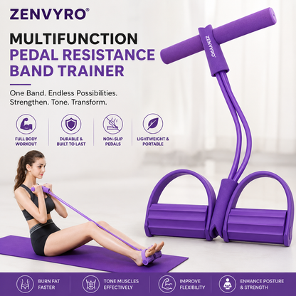 Multifunction Pedal Resistance Band Trainer