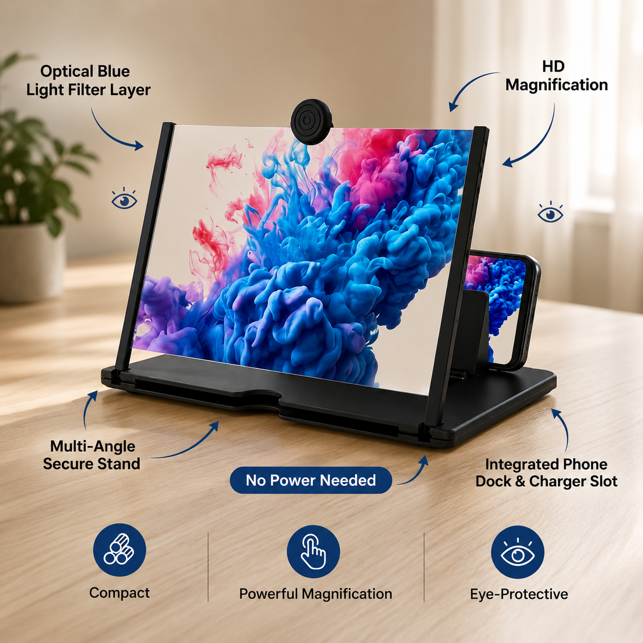 Phone Screen Magnifier 3D HD Screen Enlarger