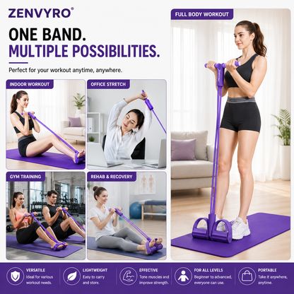 Multifunction Pedal Resistance Band Trainer