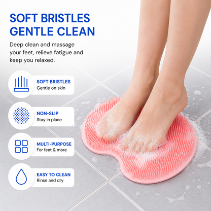 Back & Foot Scrubber Wall Mounted Silicone Bath Massager -Buy 1 Get 1 Free