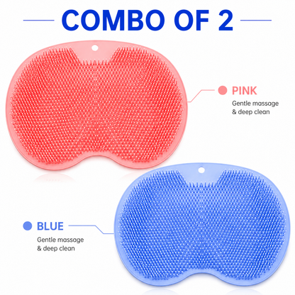 Back & Foot Scrubber Wall Mounted Silicone Bath Massager -Buy 1 Get 1 Free